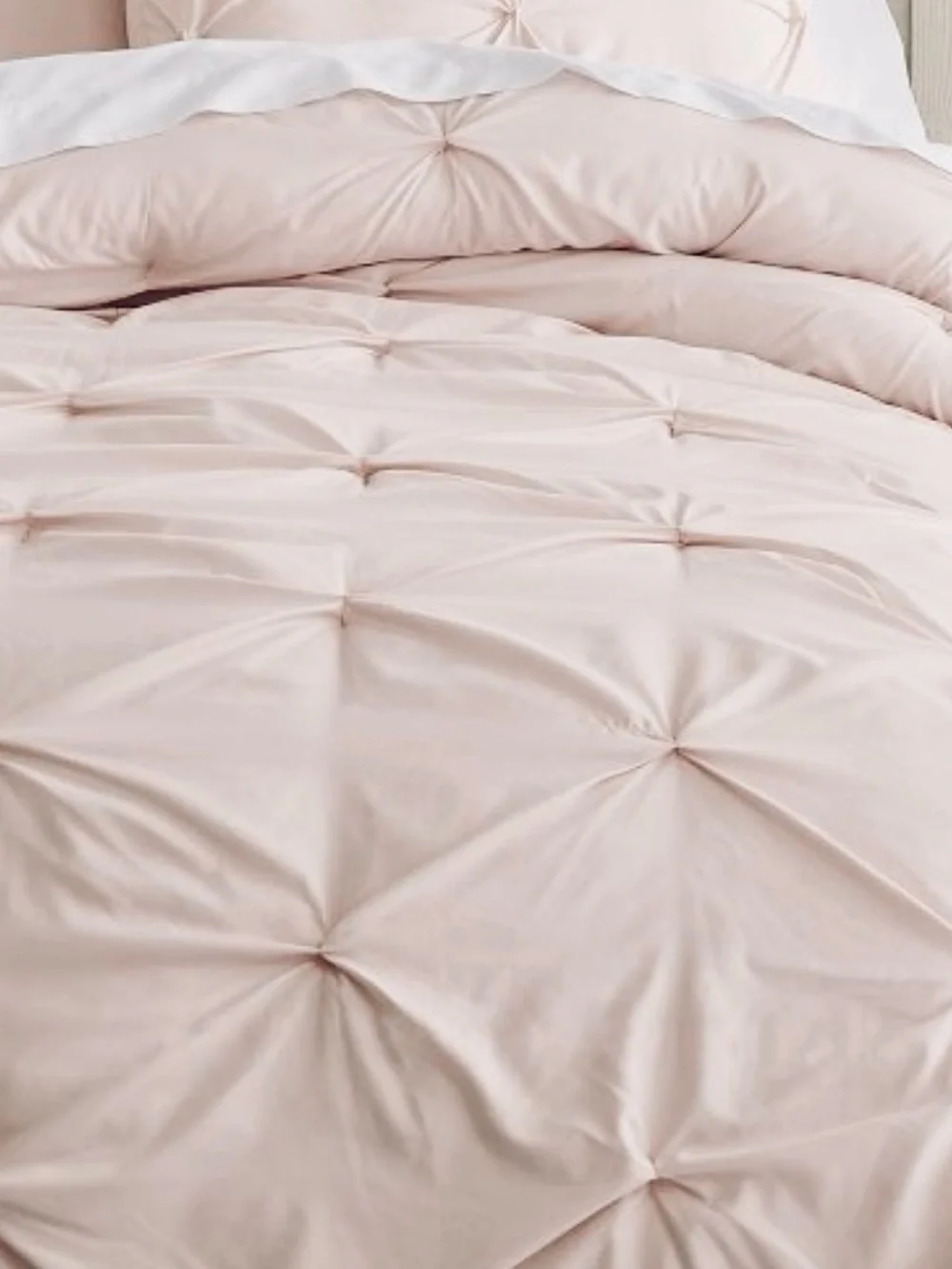 PB Teen Pintuck Duvet Cover in Pink, Twin/Twin XL